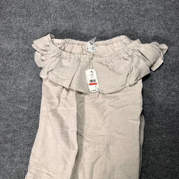 TOMMY BAHAMA ST. LUCIA OTS RUFFLE DRESS TSW51030C 4311-TWILL XS NEW - Picture 3 of 5